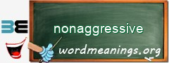 WordMeaning blackboard for nonaggressive